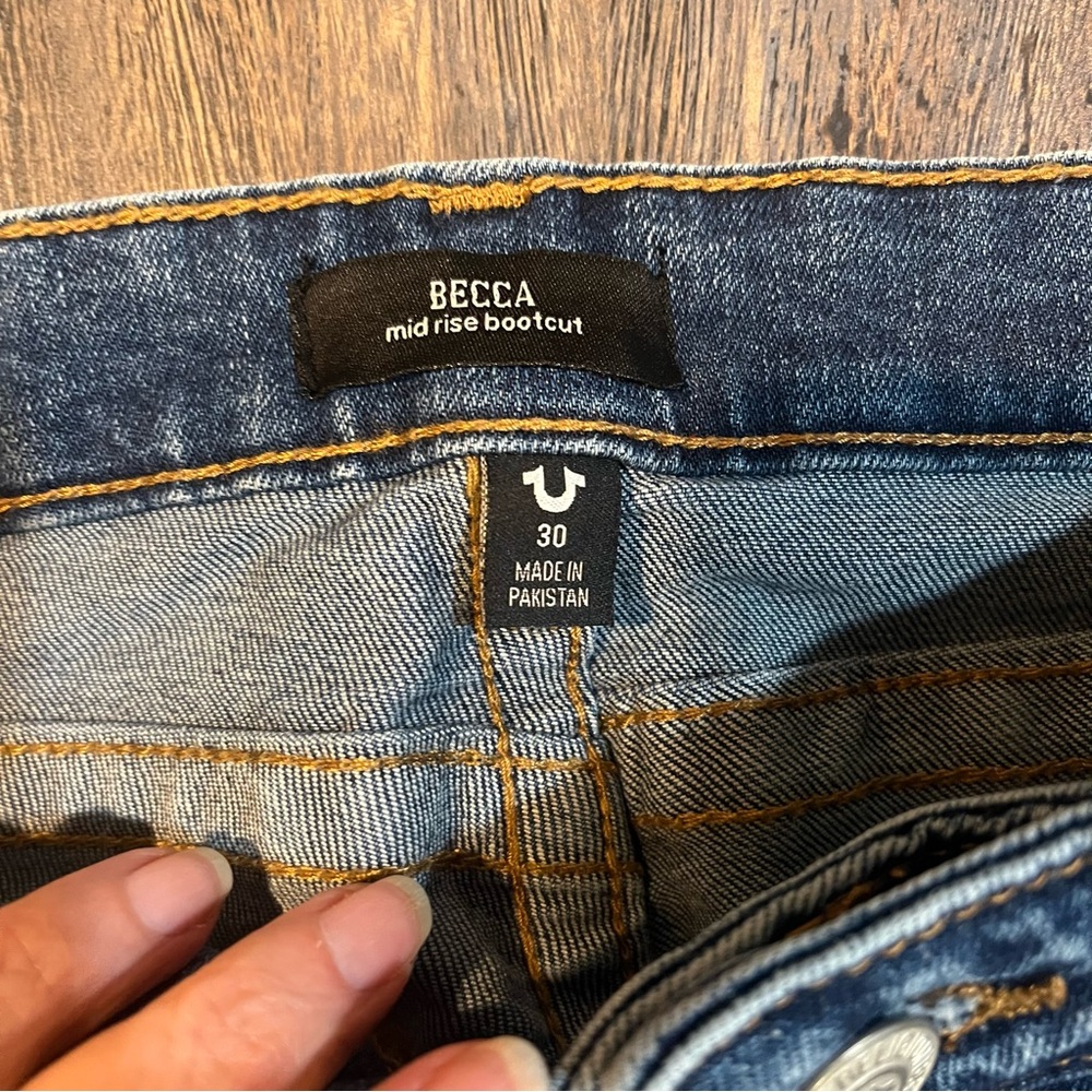 True Religion Women’s Becca Bootcut Jeans – Mid Rise – Size 30 - Picture 4 of 13